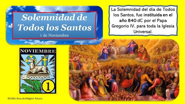 La solemnidad de Todos los Santos