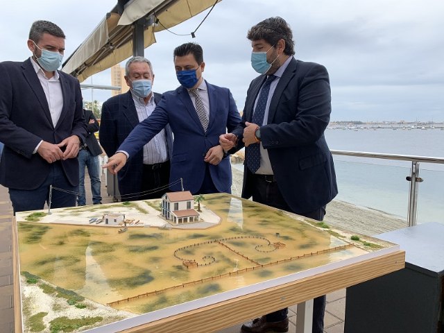 El presidente, Fernando López Miras, anuncia en San Javier el inicio de las obras para recuperar la encañizada del Ventorrillo - 1, Foto 1