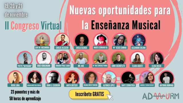 Los docentes de música de Murcia organizan su congreso virtual - 2, Foto 2