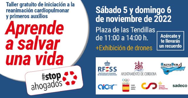 Taller gratuito de iniciación a la reanimación cardiopulmonar y primeros auxilios durante el fin de semana en pleno centro de Córdoba - 1, Foto 1