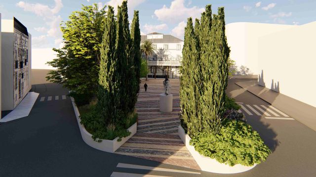 La reforma de la Plaza de San Juan de la Cruz conjuga tradición y modernidad, incorporando el característico pavimento en piedra natural en tres colores - 3, Foto 3