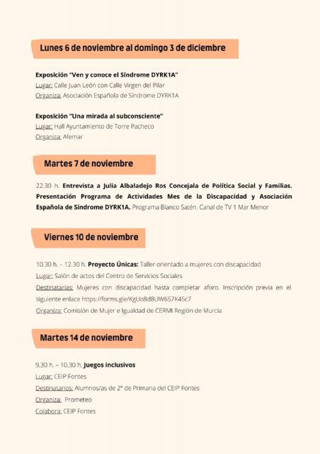 Torre Pacheco conmemora el Día Internacional de las Personas con Discapacidad 2023 - 3, Foto 3