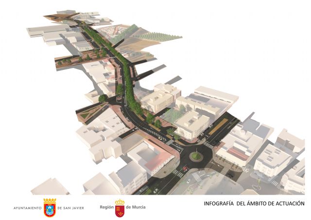 La Comunidad licita las obras de mejora de la avenida Miguel Ángel Blanco de San Javier - 1, Foto 1
