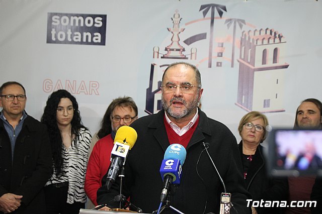 Juan José Cánovas será el candidato de Ganar Totana a la alcaldía en las elecciones de mayo de 2019, tras ser ratificado anoche, Foto 4