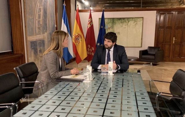 López Miras aborda los principales asuntos de interés para Águilas con la alcaldesa del municipio - 1, Foto 1