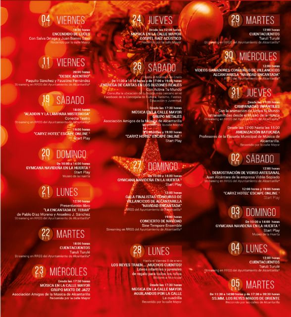 Concursos, música, teatro, artesanía y actividades en streaming en la programación para Navidad 2020 - 2, Foto 2