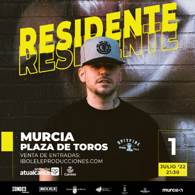 RESIDENTE estará en la Plaza de toros de Murcia el próximo 1 de julio - 1, Foto 1