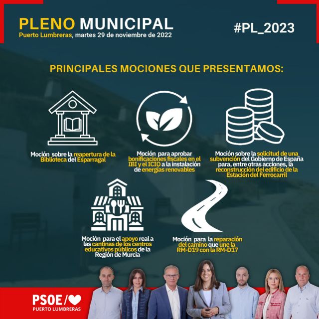 El PSOE consigue el apoyo de todas las fuerzas políticas salvo la del PP en sus mociones al pleno - 1, Foto 1
