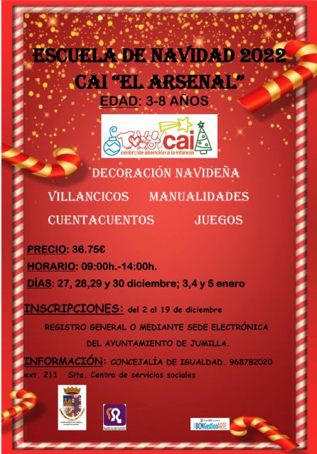 Plazo inscripciones Escuela Navidad CAI - 1, Foto 1