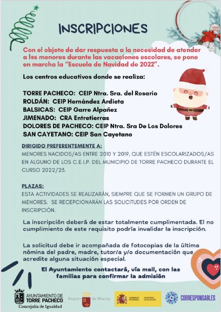 Abierto el plazo de inscripción de la escuela municipal de Navidad - 2, Foto 2