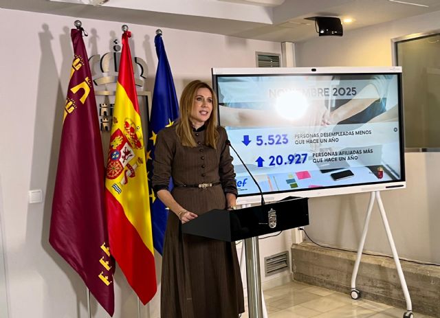 La Región de Murcia alcanza los mejores datos de empleo de los últimos 18 años en noviembre - 1, Foto 1