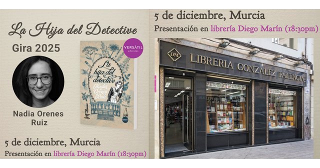 Nadia Orenes presenta su novela debut, La Hija del Detective, en la Librería Diego Marín - 1, Foto 1