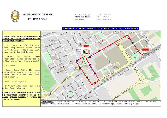 Dispositivo especial de tráfico con motivo de la Cabalgata de Reyes 2020 - 1, Foto 1