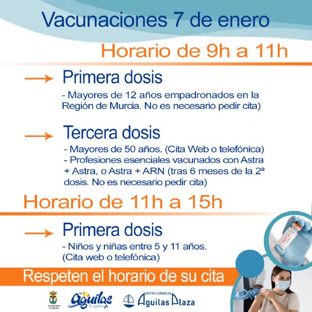 Centro Comercial Águilas Plaza acogerá una nueva jornada de vacunaciones el próximo viernes - 1, Foto 1