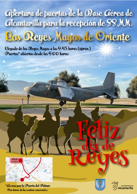 Los Reyes Magos llegan el jueves a la Base Aérea de Alcantarilla - 1, Foto 1