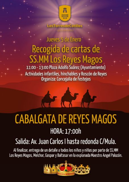 La Cabalgata de los Reyes Magos llega a Las Torres de Cotillas repleta de ilusión y alegría para los más pequeños - 1, Foto 1