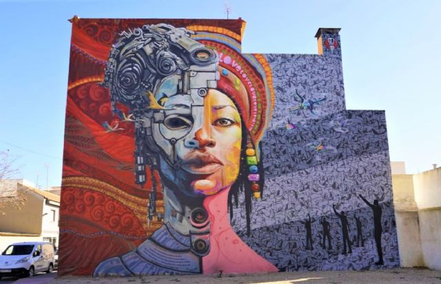 'El Sueño de Turing', el nuevo mural de Arte Urbano de Los Alcázares, nominado a Mejor Grafiti del Mundo - 1, Foto 1