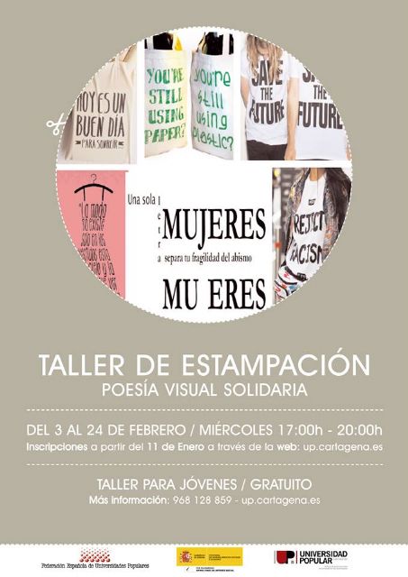 Comienza el Taller de Estampación, Poesía Visual Solidaria - 2, Foto 2