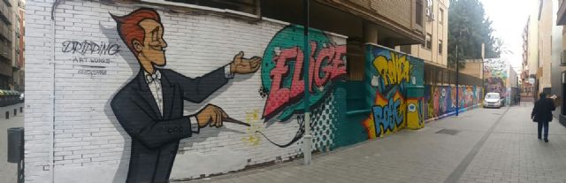 La Oficina Municipal del Graffiti decora el callejón del Teatro Circo - 2, Foto 2