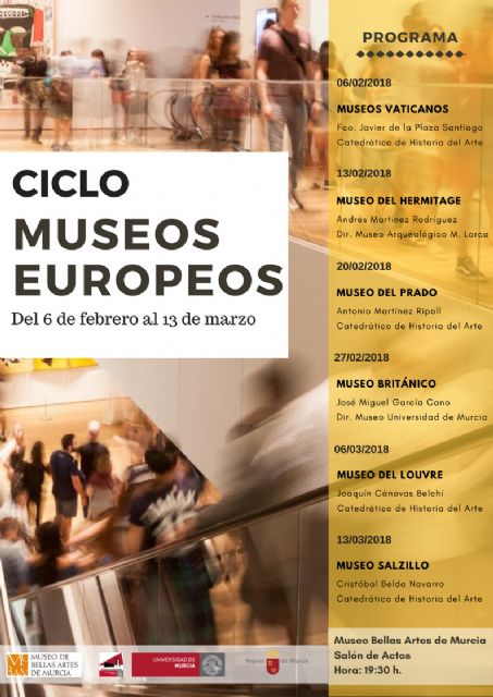 El Museo de Bellas Artes de Murcia acoge un ciclo de conferencias sobre los centros de arte más relevantes de Europa - 1, Foto 1