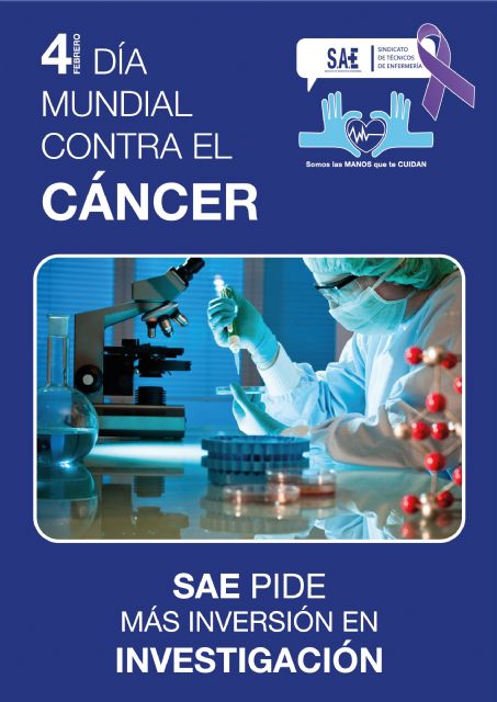 4 de febrero, Día Mundial Contra el Cáncer. SAE demanda más inversión en investigación - 1, Foto 1