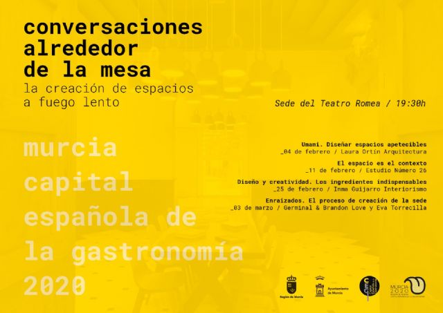 La arquitectura se apodera de la sede de Murcia Capital Española de la Gastronomía con el ciclo de ´Conversaciones alrededor de la mesa´ - 1, Foto 1