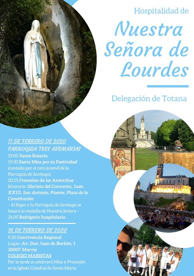 La Delegación de Totana de la Hospitalidad de Lourdes celebrará varios actos el 11 de febrero con motivo de su Festividad, Foto 1