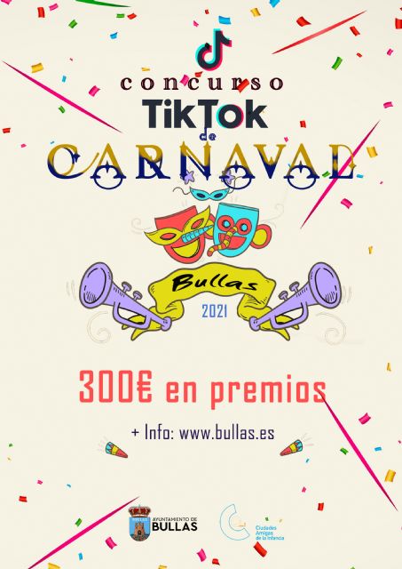 Las concejalías de Juventud y Festejos convocan un concurso de Carnaval  a través de Tik Tok - 1, Foto 1