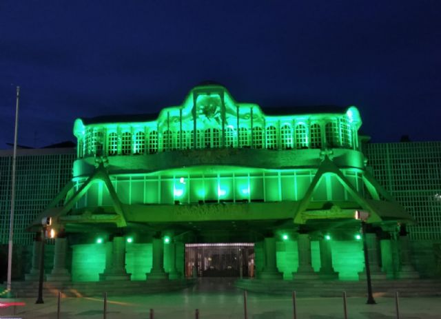 La Asamblea Regional se tiñe de verde con motivo del Día Mundial contra el Cáncer - 2, Foto 2