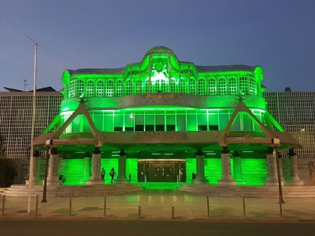La Asamblea Regional se ilumina de verde para conmemorar el Día Mundial contra el Cáncer - 1, Foto 1