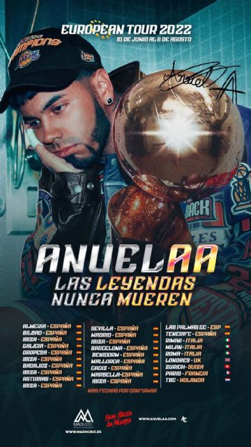Anuel AA gira europea Las leyendas nunca mueren - 1, Foto 1
