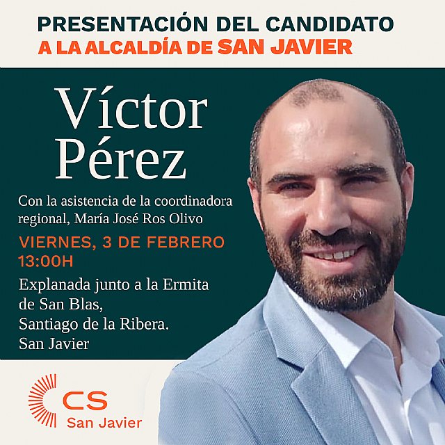 Víctor Pérez será el candidato a la alcaldía en las elecciones de mayo por Ciudadanos San Javier - 2, Foto 2