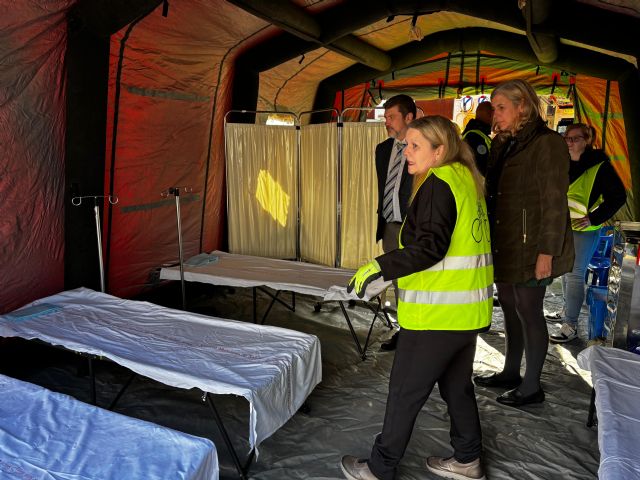 Un hospital de campaña para formar a los alumnos de atención sanitaria del Centro Virtual de Formación del Ayuntamiento - 1, Foto 1