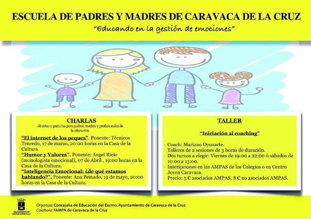 Una ‘Escuela de Padres y Madres’ ofrece información y recursos para la educación de los menores - 2, Foto 2