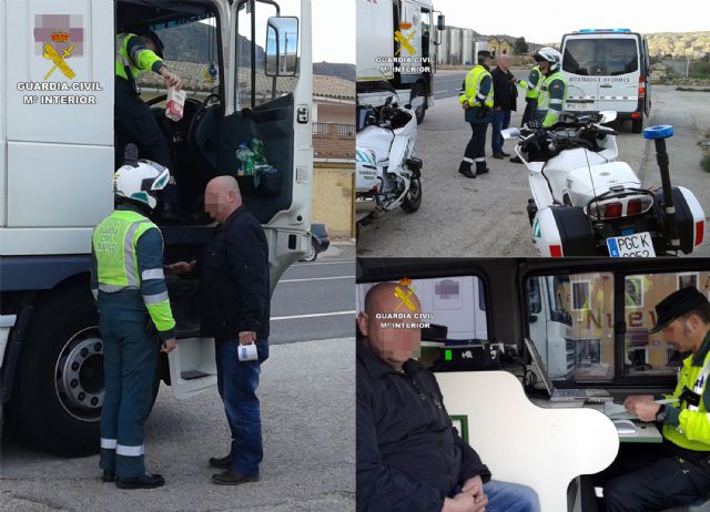 La Guardia Civil detiene a un camionero que sextuplicaba la tasa de alcoholemia - 1, Foto 1