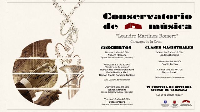 Prestigiosos intérpretes internacionales participan en el VI Festival de Guitarra 'Ciudad de Caravaca', que se celebra del 7 al 10 de marzo - 3, Foto 3