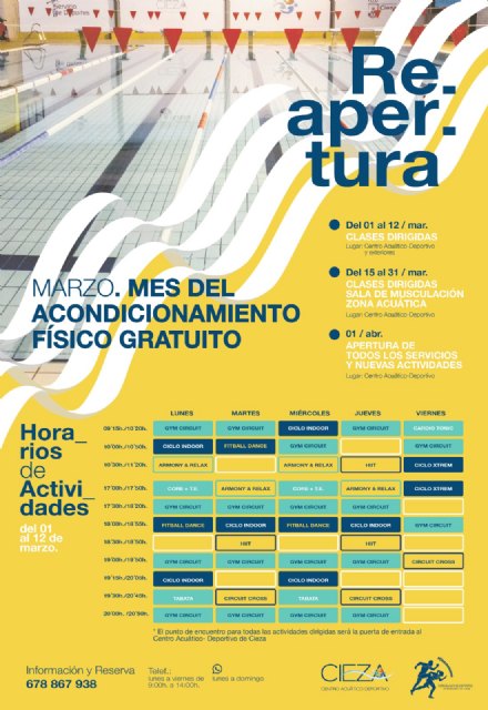 La Concejalía de Deportes ofrece un programa de acondicionamiento físico gratuito - 1, Foto 1