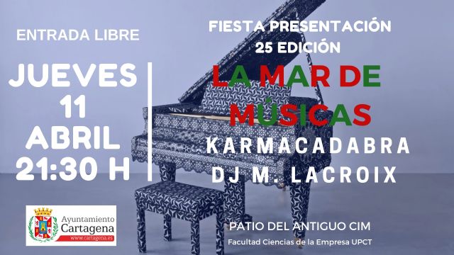 La Mar de Músicas presenta su 25 edición en Cartagena con las actuaciones de Karmacadabra y M. Lacroix en el CIM - 2, Foto 2