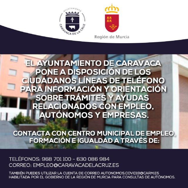 El Ayuntamiento de Caravaca activa un servicio de atención a pymes, autónomos y trabajadores - 1, Foto 1