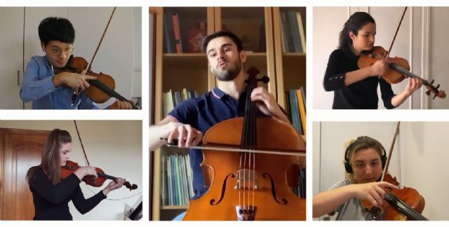 Alumnos de la Escuela Superior de Música Reina Sofía rinden homenaje a Madrid durante la crisis sanitaria por el Covid-19 - 2, Foto 2