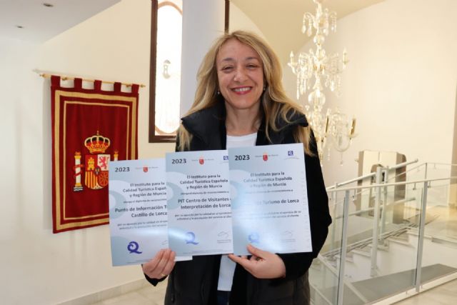 Lorca vuelve a conseguir el distintivo 'Q de Calidad' en el Castillo, el Centro de Visitantes y la Oficina de Turismo - 1, Foto 1
