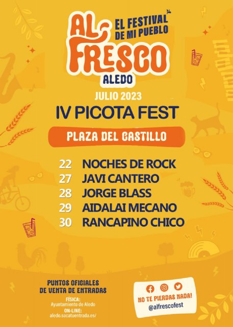 Llega a Aledo una nueva edición del Picota Fest - 1, Foto 1