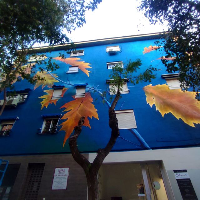 Inauguración de nuevo mural artístico en Barrio de Santa Bárbara de Molina de Segura - 1, Foto 1