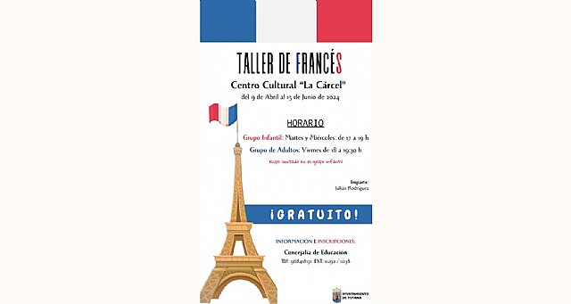 Educación organiza el 8° Taller de Francés, del 9 de abril al 15 de junio, de carácter gratuito, Foto 1