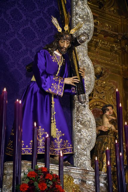 Sevilla . Nuestro Padre Jesús Nazareno de Alcalá del Río estrena una túnica en su quinario de Cuaresma - 1, Foto 1