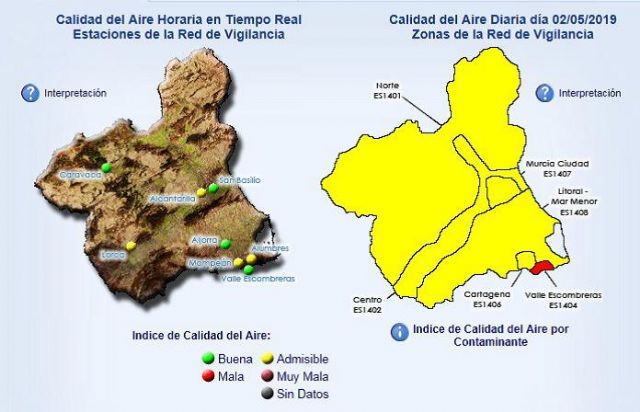 Activado el nivel preventivo en Escombreras por partículas PM10 - 1, Foto 1