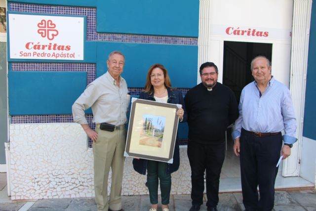El pintor Juan Luis Ibarreta dona 180 euros a Cáritas Parroquial de la venta de sus cuadros - 1, Foto 1