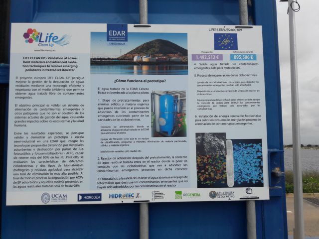 El proyecto ´Life Clean Up´ concluye, a escala piloto, que la eliminación de contaminantes emergentes está por encima del 90% asegurando la calidad microbiológica de las aguas - 2, Foto 2