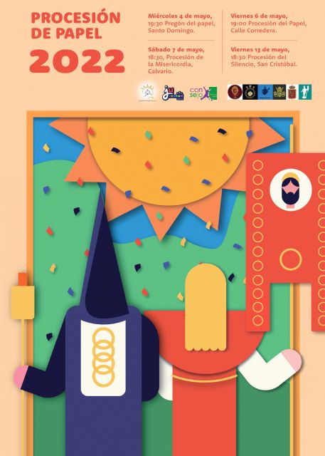 La celebración de la Procesión de Papel 2022 volverá a llenar de la ilusión de los niños y niñas de Lorca la calle Corredera el próximo viernes, 6 de mayo a las 19:00 horas - 1, Foto 1