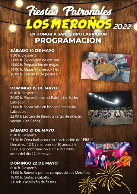 Los Meroños 2022 - Fiestas Patronales en honor a San Isidro Labrador - 3, Foto 3
